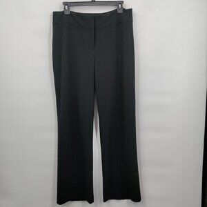 Chicos High-Rise Flare Leg Stretch Solid Dress Pants Size 10 Women Black